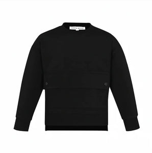 Parni K464 Black Boys Center Pocket Sweatshirt