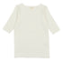 Lil Legs Winter White Bamboo Three Quarter Sleeve Tee