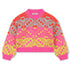 Billieblush Pink Heart Knit Sweater