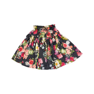Christina Rohde Black Multi Floral Skirt 2231 121