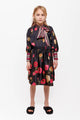 Christina Rohde Black Floral Rose Skirt w/ Belt 2233 132