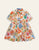 Oilily Turtledove Collar Large Floral Delphine Dress