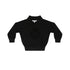 Parni K473 Black Collar Sweatshirt w/ Logo Flocking