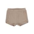 Lil Legs Latte Ribbed Track Shorts
