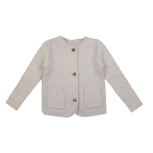 Noma Light Grey w/ Gold Buttons Cardigan