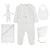Kipp Baby Stone Bunny 5 Piece Set (Footie+Bonnet+Bib+Blanket)