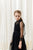 Petite Amalie Black Tulle Crochet Lace Dress