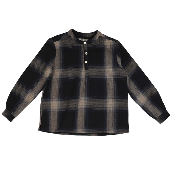 Noma Navy Plaid Shirt – Buttons and Bows