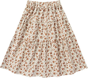 Rylee + Cru Summer Bloom Tiered Maxi  Skirt