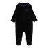 Lil Legs Black Velour Classic Footie