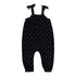 Lil Legs Navy Vintage Floral Corduroy Overalls