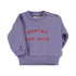 Piupiuchick Purple w/ wanted & wild Print Sweatshirt