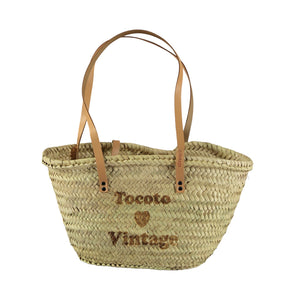 Tocoto Vintage Raffia Basket "Tocoto Love Vintage"