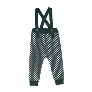 Bamboo Multi Knit Overalls in Check Print