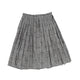 Bamboo Black/ White Asymmetric Mixed Print Skirt
