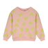 Bonmot Tan Rose Allover Bonmot Sweatshirt