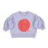 Piupiuchick Lavender w/ Red Circle Print Sweatshirt