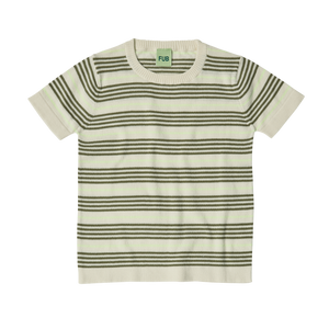 Fub Ecru/Olive Striped T-Shirt