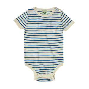 Fub Ecru/Azure Baby Short Sleeve Body
