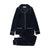 Coco Blanc Navy Velour Grandpa PJs
