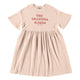 Tocoto Vintage Pink Terry Grandma Kisses Dress (Size Down)