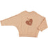 Tocoto Vintage Pink Fleece Hearts Baby Sweatshirt