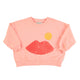 Piupiuchick Coral w/ Lips Print Sweatshirt