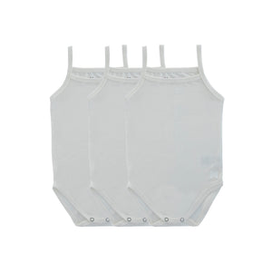 Noggi 3 Pack White Bamboo Boy Undershirts