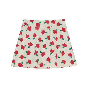 Bonmot Ivory Flowers Mini Skirt