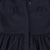 Bamboo Navy Wool Tiered Dress with Buttons