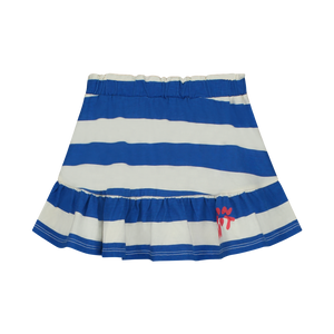 Bonmot Ivory Wide Stripes Mini Skirt