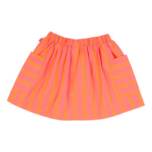 Wynken Lipstick/Naranja Swing Skirt