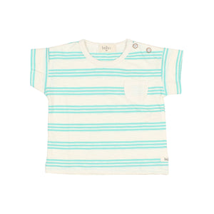 Buho Pool Green Baby Stripes T-shirt