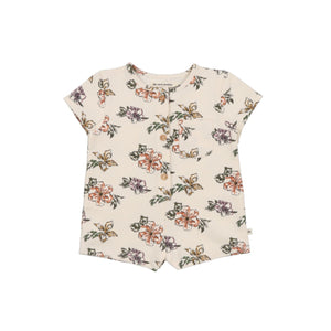 The New Society Rancho Hibiscus Print Baby Romper