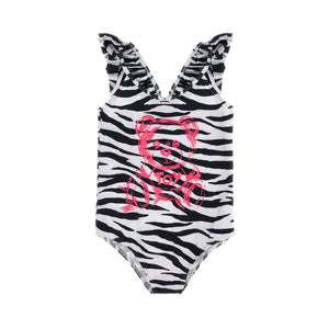 Moschino Zebra Bear Detail Swimsuit