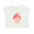 Piupiuchick Ecru W/ Heart Print T- Shirt
