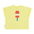 Piupiuchick Yellow w/ Ice Cream Print T-shirt