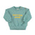 Piupiuchick Green w/ ''Burning Sand'' Print Baby Sweatshirt