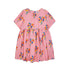 Bobo Choses Pink Fireworks All over Flounce Sleeves Woven Dress