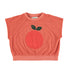 Piupiuchick Terracota w/ Apple Print Sleeveless Sweatshirt