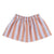 Piupiuchick Orange & Purple Stripes Short Skirt