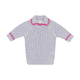Morley Lavender Short Sleeve Collar Fitted Sweater