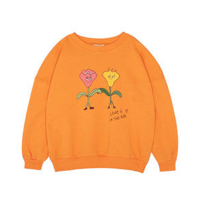 The Campamento Orange Love is in the Air Oversized Kids Sweatshirt