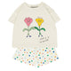 The Campamento Ecru Love is in the Air Baby T-Shirt & Dots All over Shorts Set