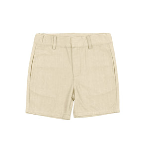 Sweet Threads Off White Woven Shorts