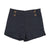 Lil Legs Off  Navy Button Shorts