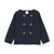 Lil Legs Analogie Navy Knit Double Breasted Blazer