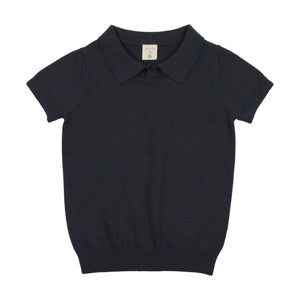 Lil Legs Off Navy Knit Polo