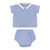 Parni K407 Blue Stripe Baby Bloomer Set