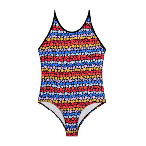 Sonia Rykiel Multicolor Hearts Swimsuit